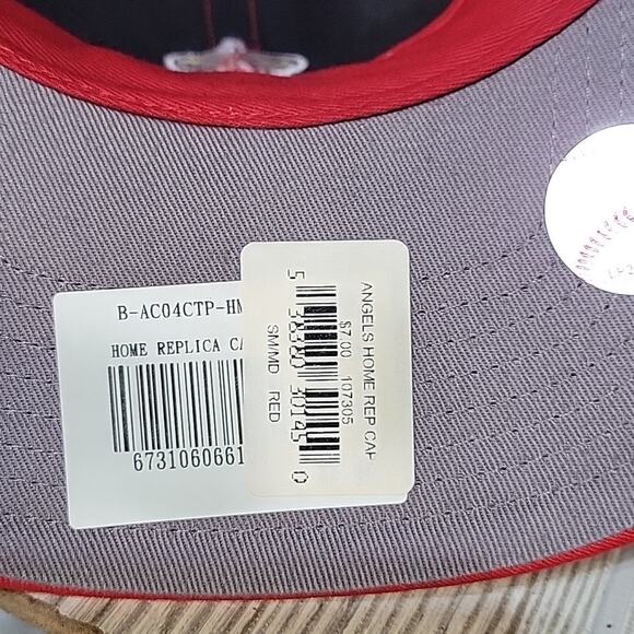 47 Forty Seven MLB Angels Home Rep Cap, Red, Snapback, Sm--Md, Youth - Picture 6 of 9